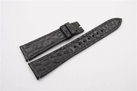 patek philippe watch alligator skin strap|Black .